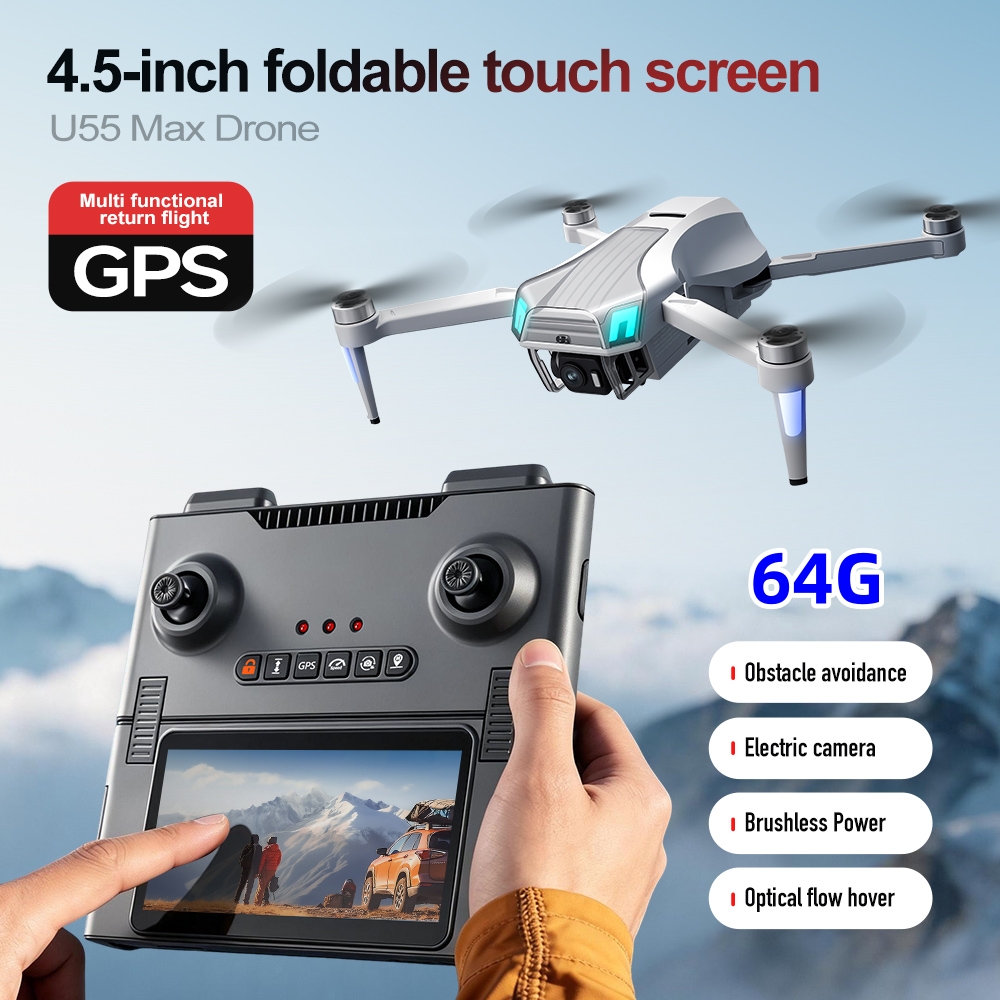 NCZOBOE U55 GPS-дрон с пультом – обзор и цена Drone Gimbal 3 Axis